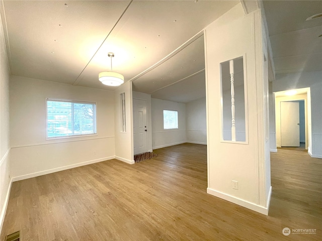 interior space featuring wood-type flooring