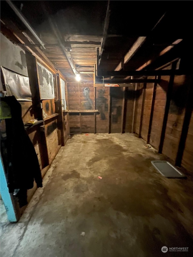 view of basement