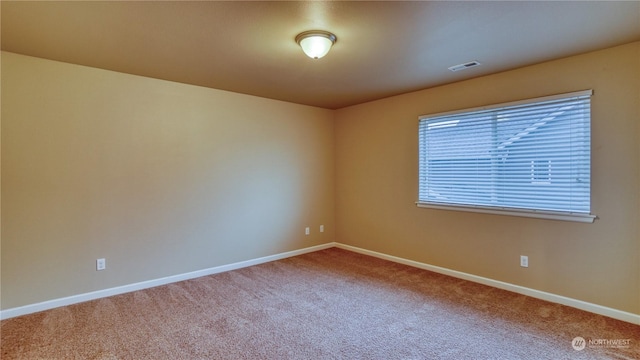 view of carpeted empty room