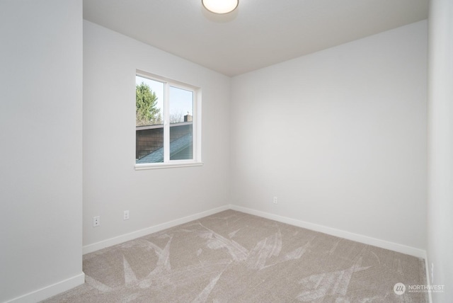 view of carpeted empty room