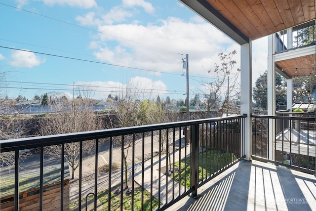 view of balcony