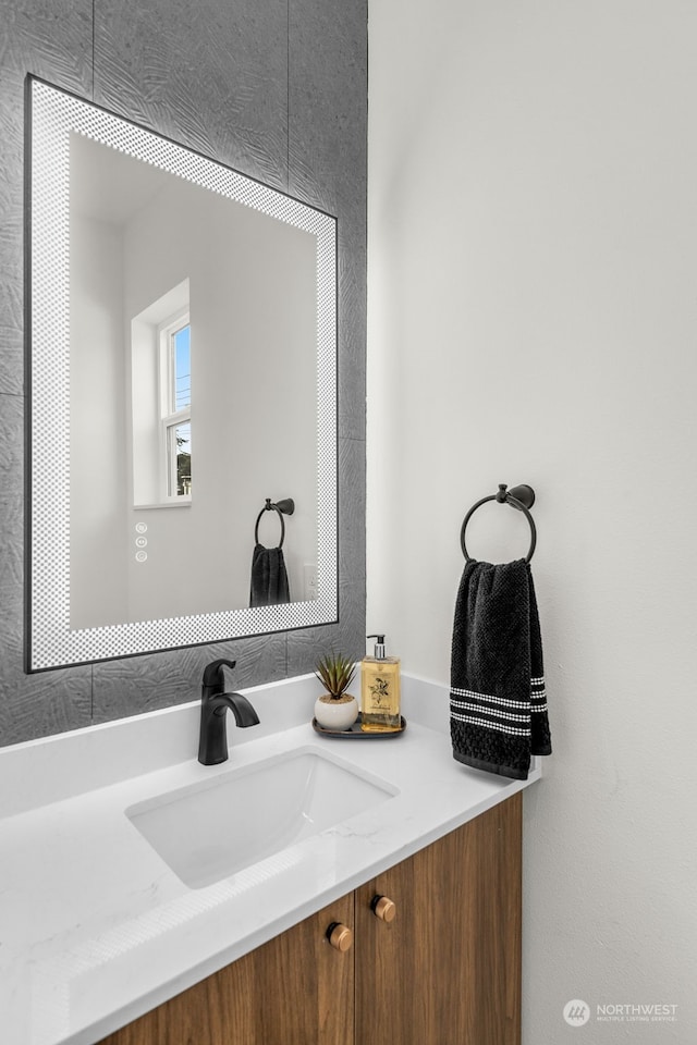 bathroom featuring vanity