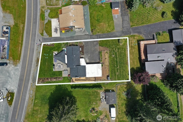 birds eye view of property featuring a residential view