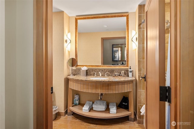 bathroom with vanity