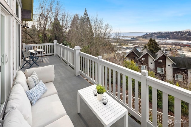 balcony with an outdoor living space