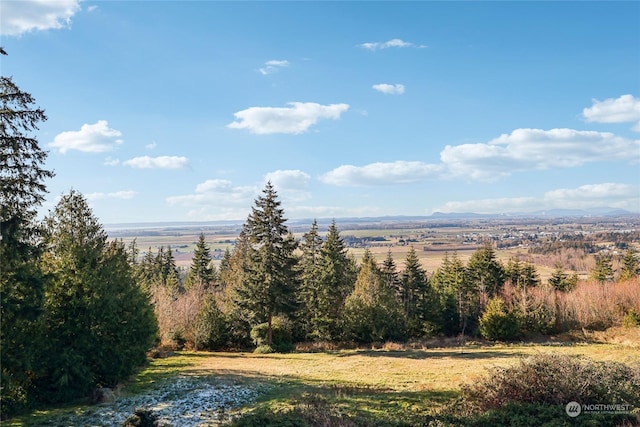 exterior space with a rural view