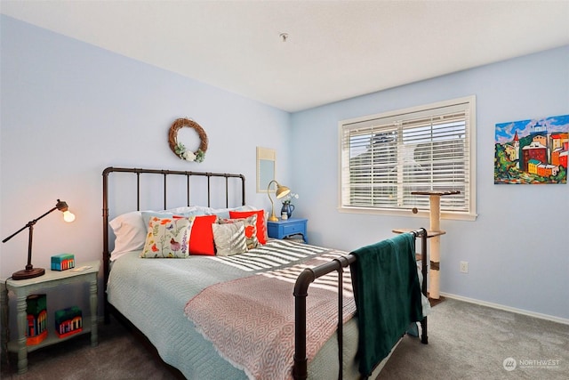 bedroom featuring carpet floors