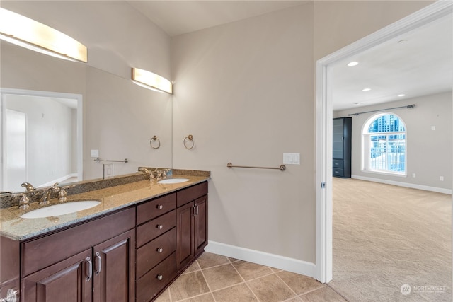 bathroom with vanity