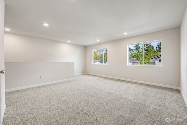 view of carpeted empty room