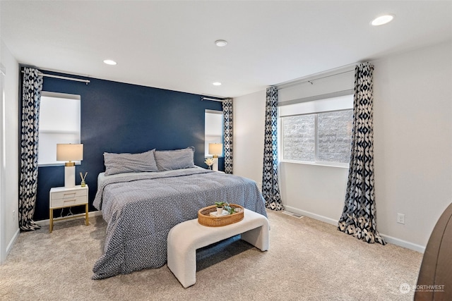 bedroom featuring carpet flooring