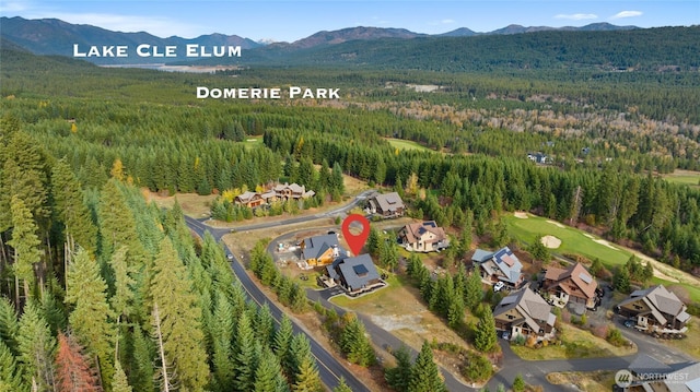120 Rocky Run Loop, Cle Elum, WA 98922 - aerial view of property and surrounding area featuring mountains