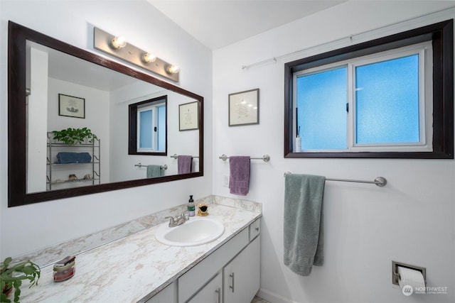 bathroom with vanity