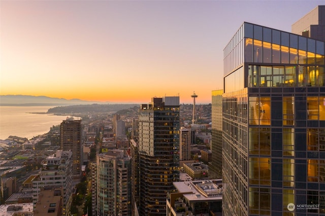 city view with a water view