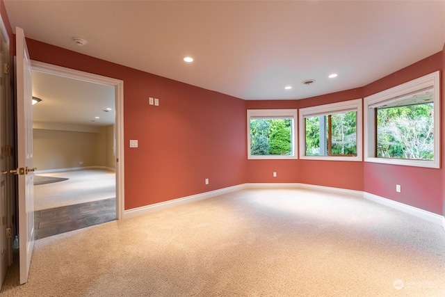 view of carpeted empty room