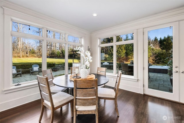 view of sunroom / solarium