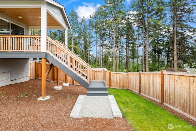 6612 6th St E, Tacoma, WA 98424 - fenced backyard with stairway
