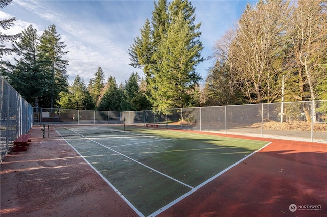 view of sport court