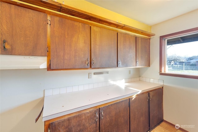 kitchen featuring light tile patterned floors