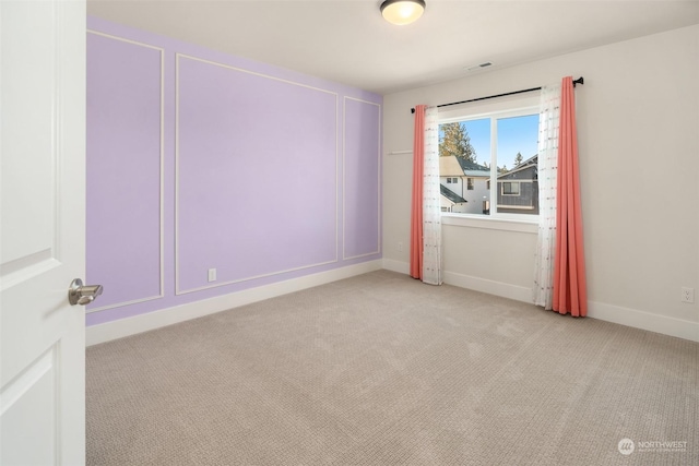 view of carpeted empty room