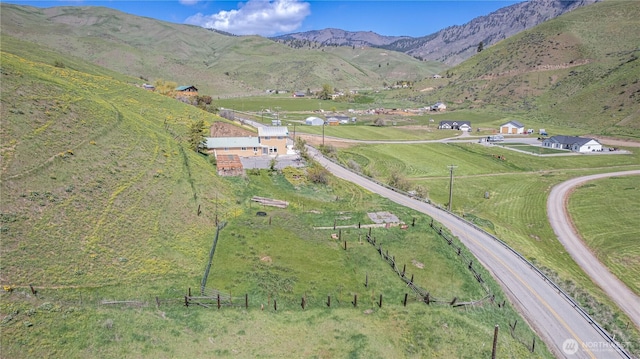 7300 Nahahum Canyon Rd, Cashmere, WA 98815 - birds eye view of property with a rural view and a mountain view
