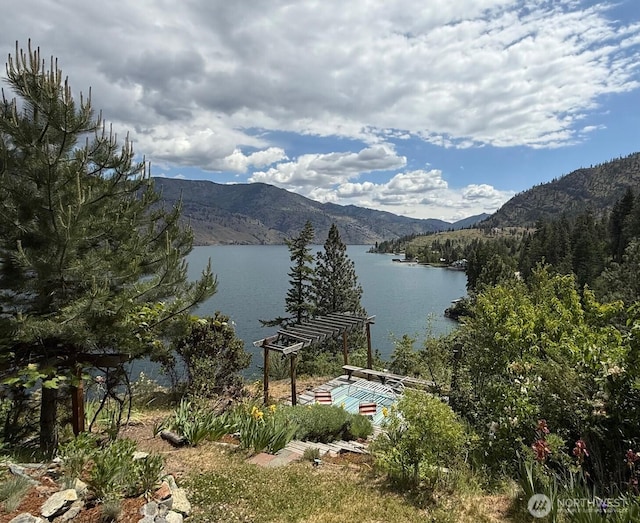 292 Robison Ln, Chelan, WA 98816 - water view featuring a mountainous background