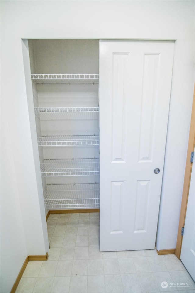 view of closet