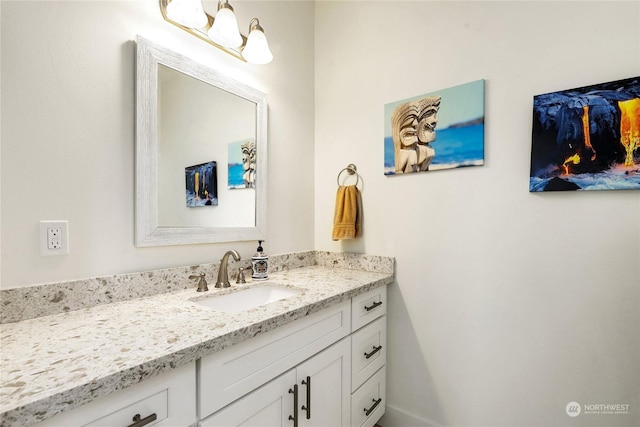 bathroom featuring vanity