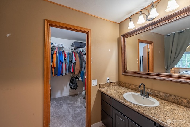 bathroom with vanity