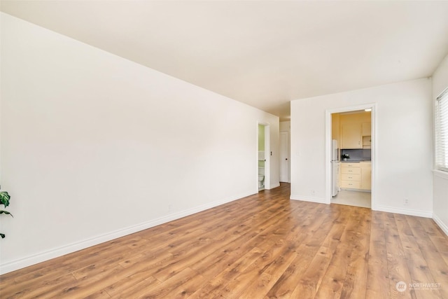 empty room featuring light hardwood / wood-style flooring