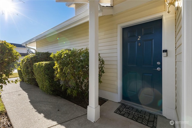 view of property entrance