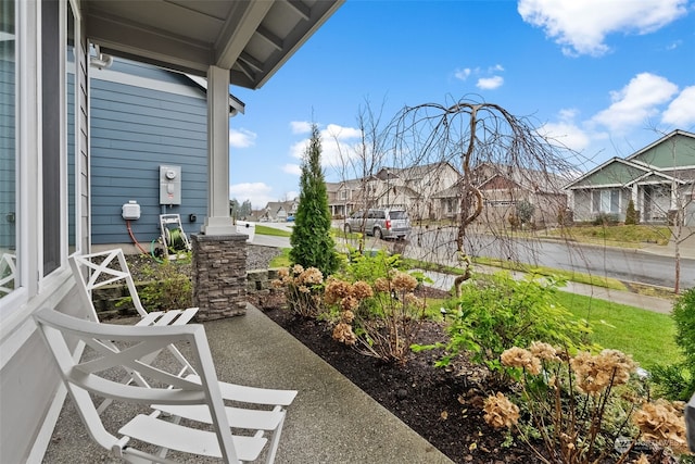 view of patio / terrace with a porch