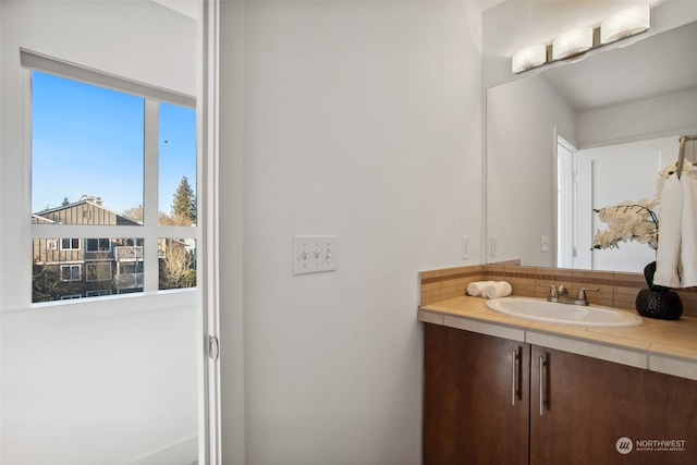 bathroom featuring vanity