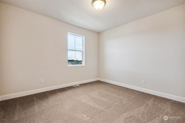 view of carpeted empty room