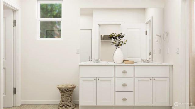 bathroom featuring vanity