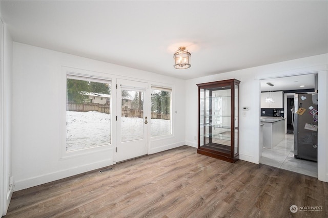 interior space featuring hardwood / wood-style flooring