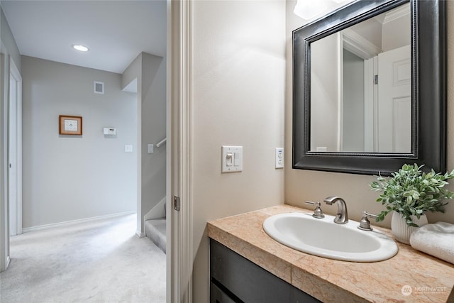 bathroom featuring vanity