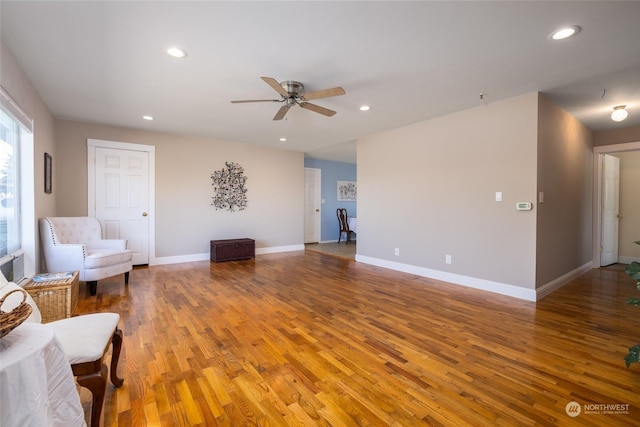2804 M Ave, Anacortes, WA 98221 - sitting room featuring hardwood / wood-style flooring and ceiling fan