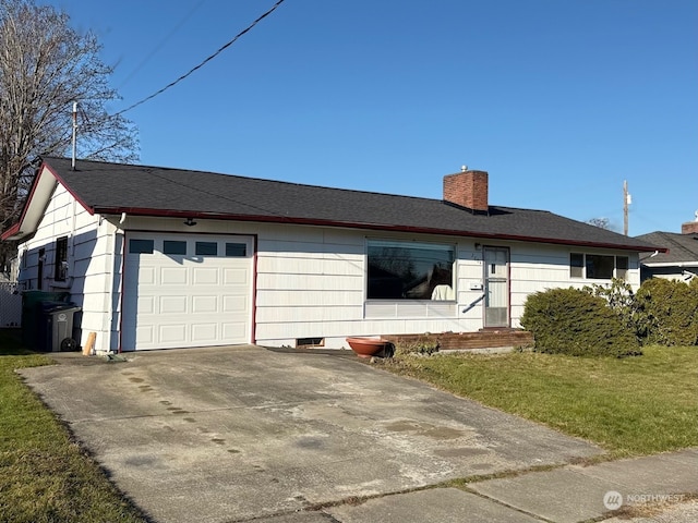 2804 M Ave, Anacortes, WA 98221 - ranch-style home featuring a garage and a front lawn