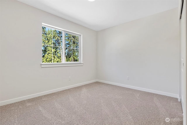 view of carpeted empty room