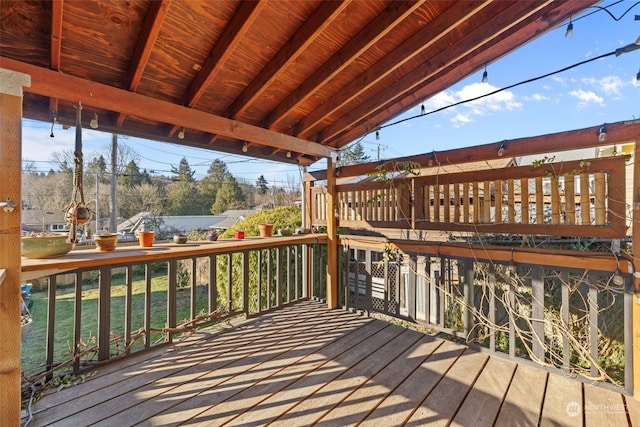 view of wooden terrace