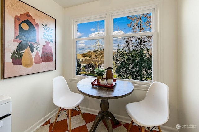 view of dining room