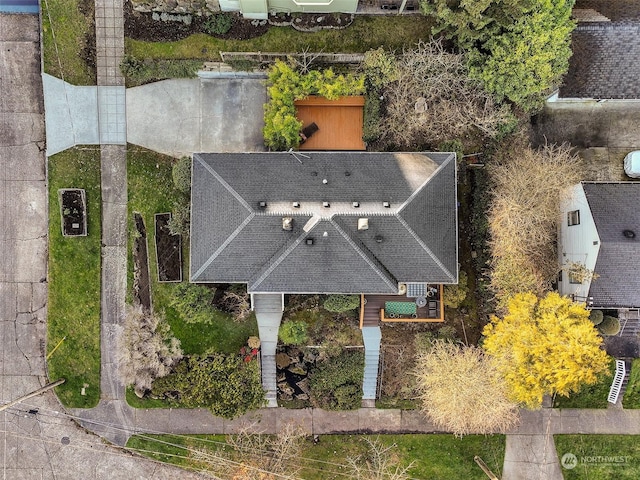 birds eye view of property