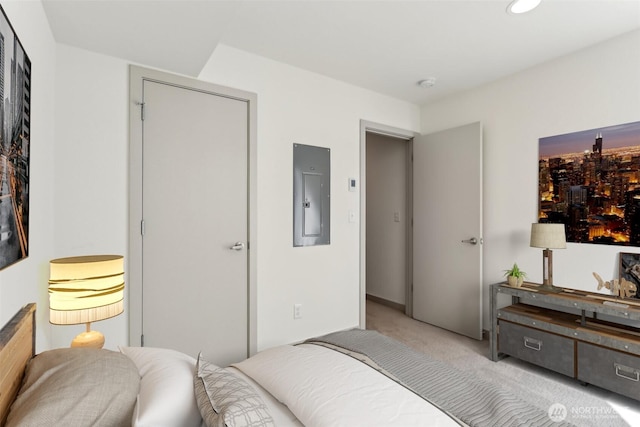 4407 42nd Ave SW Unit D, Seattle, WA 98116 - carpeted bedroom with electric panel and recessed lighting