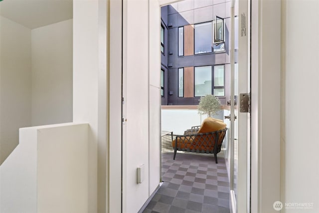 4407 42nd Ave SW Unit D, Seattle, WA 98116 - corridor with dark floors