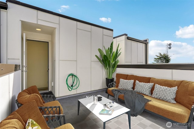 4407 42nd Ave SW Unit D, Seattle, WA 98116 - view of patio / terrace with an outdoor living space