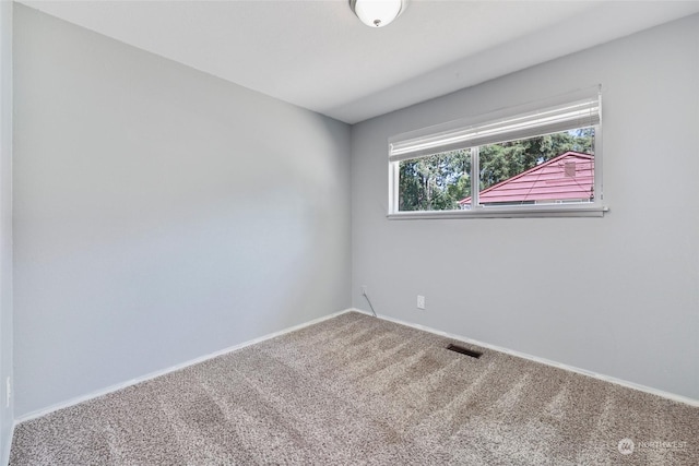 view of carpeted empty room