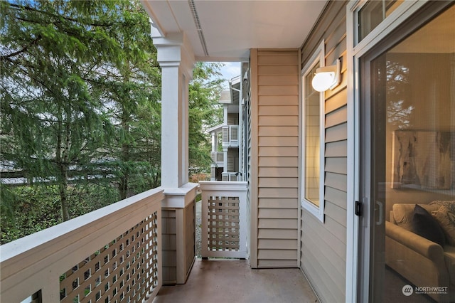 view of balcony