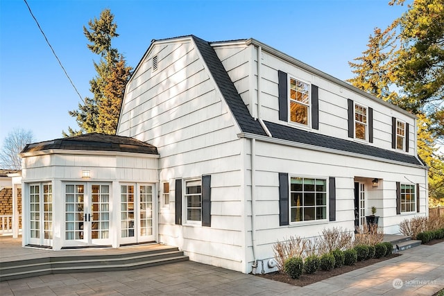 exterior space with french doors