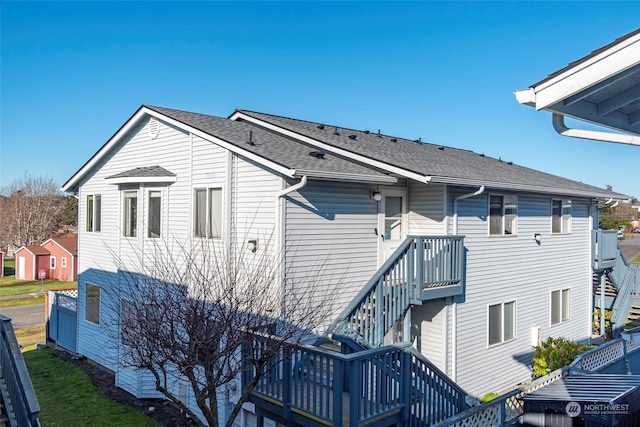 view of rear view of property