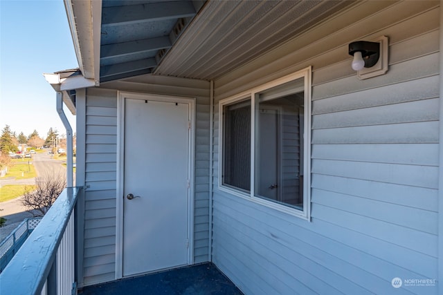 exterior space with a balcony